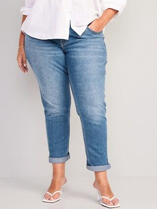 Mid-Rise Wow Boyfriend Straight Jeans | Old Navy (US)