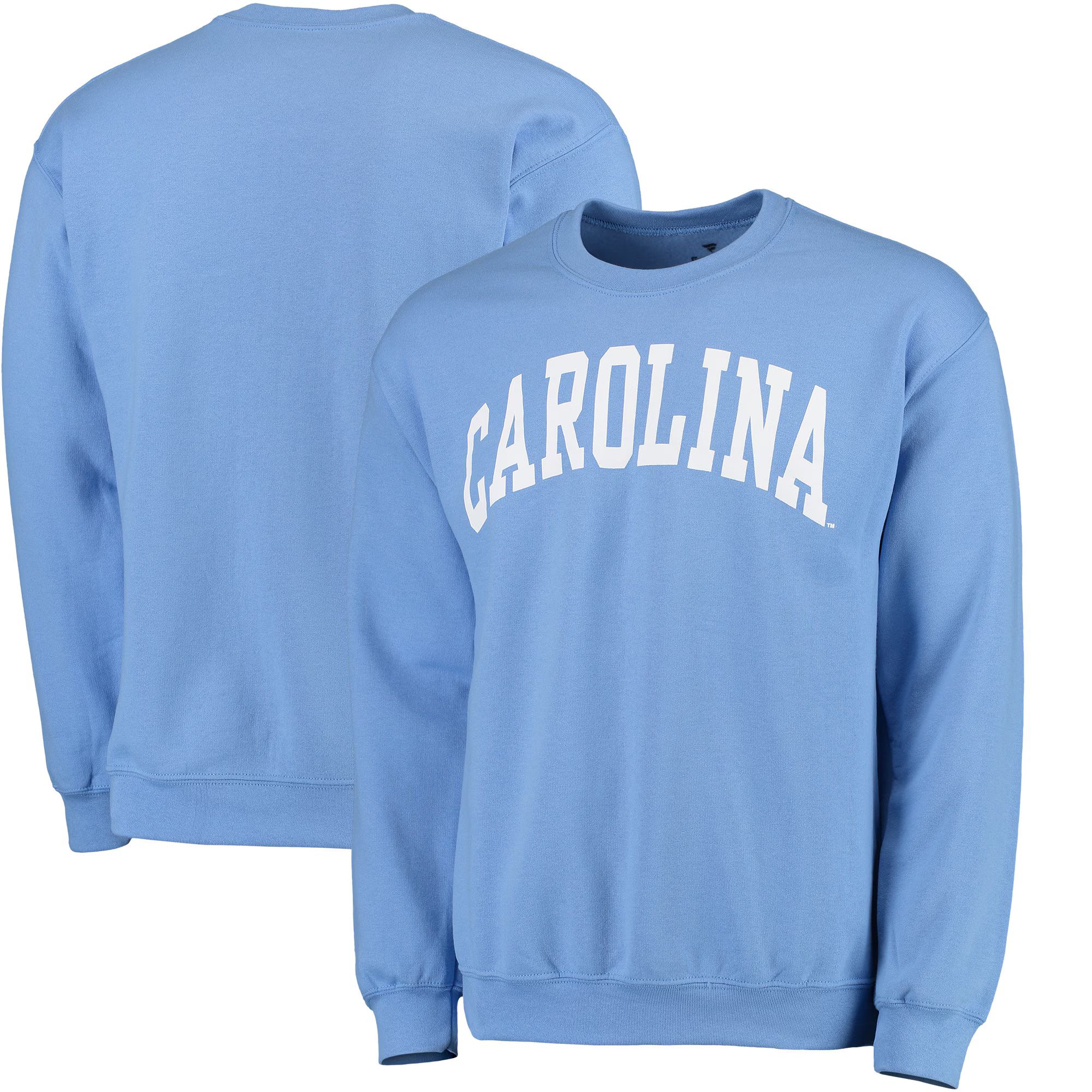 North Carolina Tar Heels Fanatics Branded Basic Arch Sweatshirt - Carolina Blue | Lids