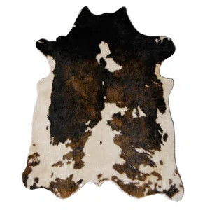 Binx Faux Cowhide Beige/Brown Area Rug | Wayfair North America