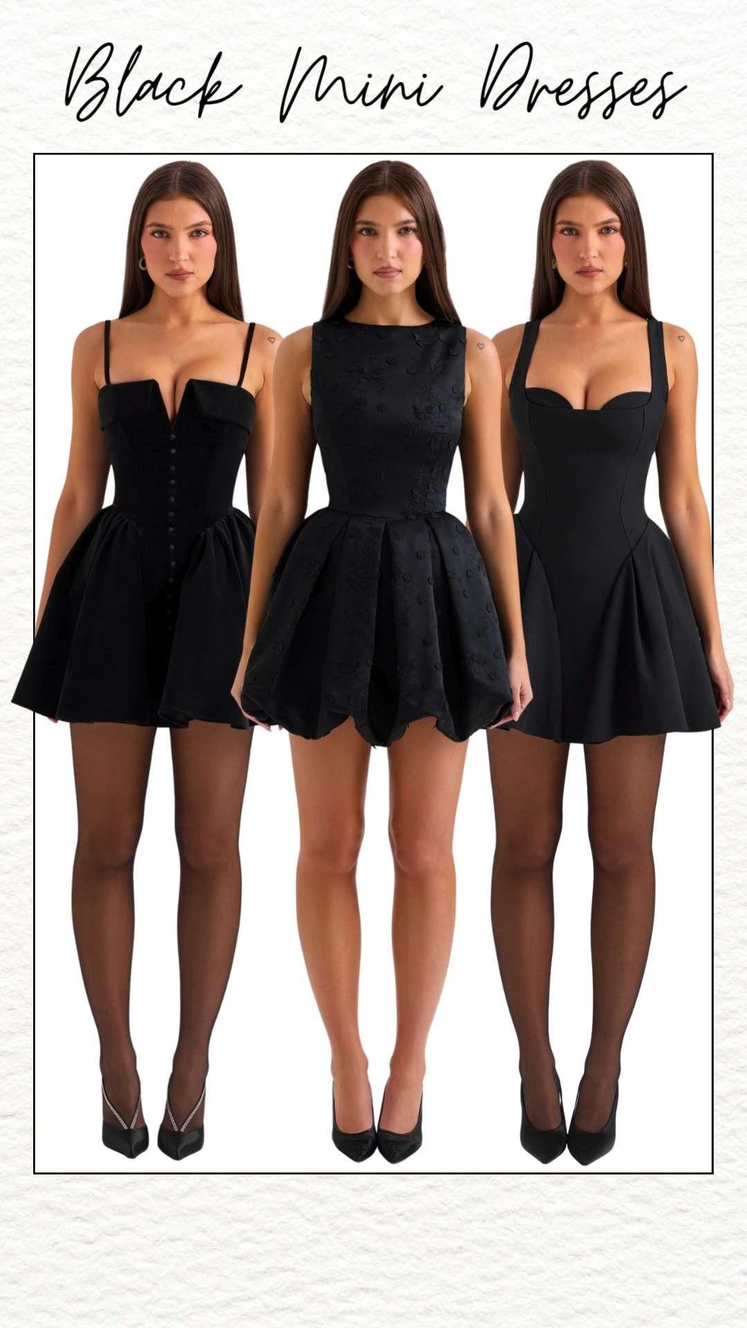 Black mini dresses from House of CB bring a sleek, sculpted silhouette with a bold, modern edge 🖤 Structured fits and flattering details make them perfect for nights out and statement occasions.
#HouseOfCB #HouseOfCBdress #BlackMiniDress #LittleBlackDress #BodyconMiniDress #GoingOutDress #DateNightDress #PartyDress 

 #LTKMidsize #LTKPetite #LTKPlusSize