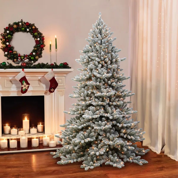 Lighted Artificial Fir Christmas Tree | Wayfair North America