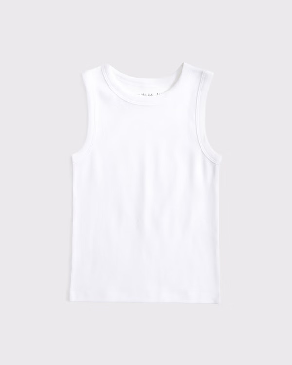 girls essential high-neck tank | girls tops | Abercrombie.com | Abercrombie & Fitch (US)