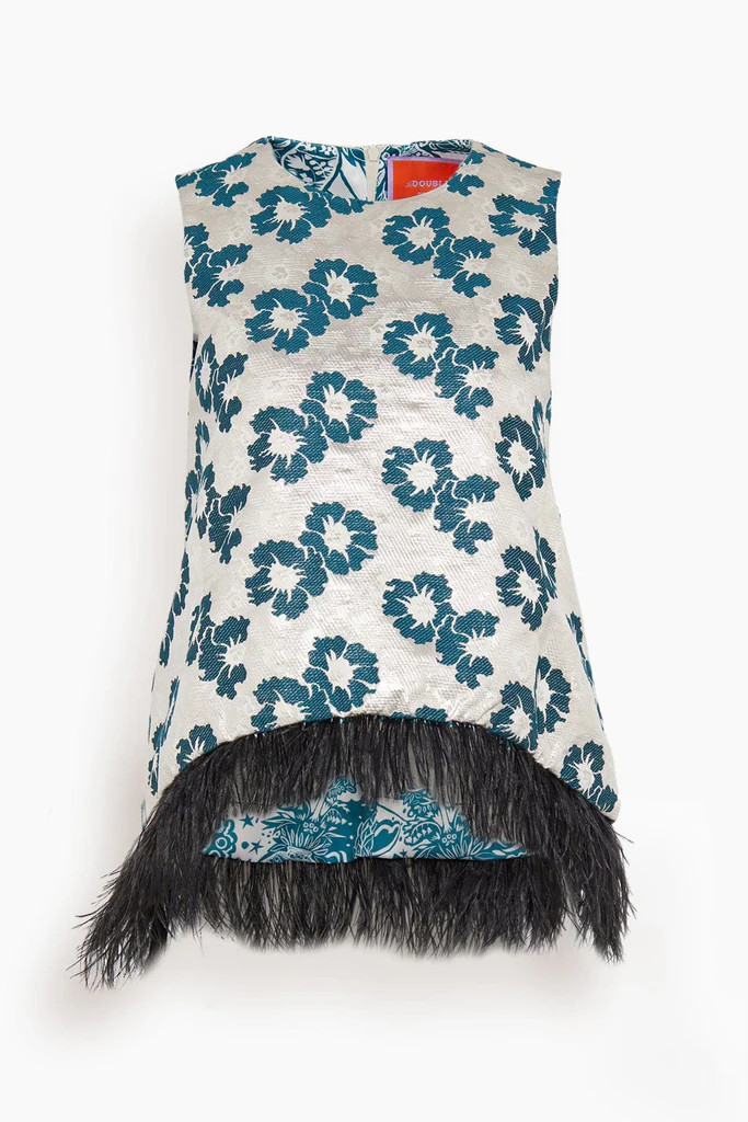 La Scala Top in Pansy Party Jacquard | Hampden Clothing