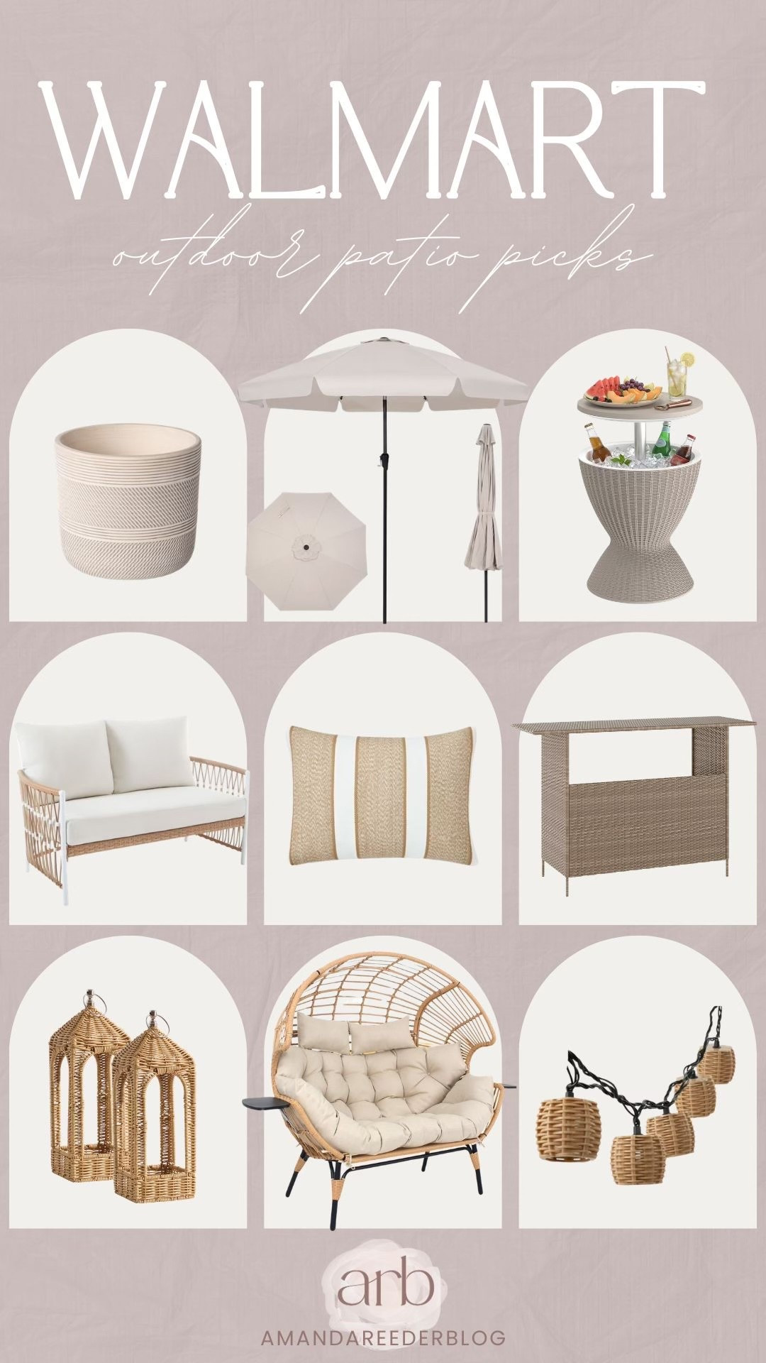 Outdoor / patio picks from Walmart 😍 patio refresh, patio furniture, outdoor furniture, patio finds, Walmart home, Walmart outdoor finds, Walmart finds, Walmart find, egg chair, outdoor umbrella, outdoor decor, outdoor cooler, outdoor hosting, summer hosting

#LTKSeasonal #LTKHome