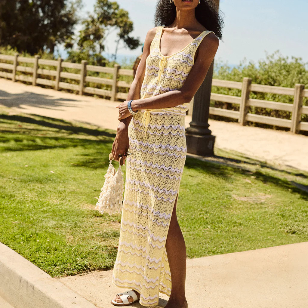 Eleni Stripe Sweater Skirt | Splendid