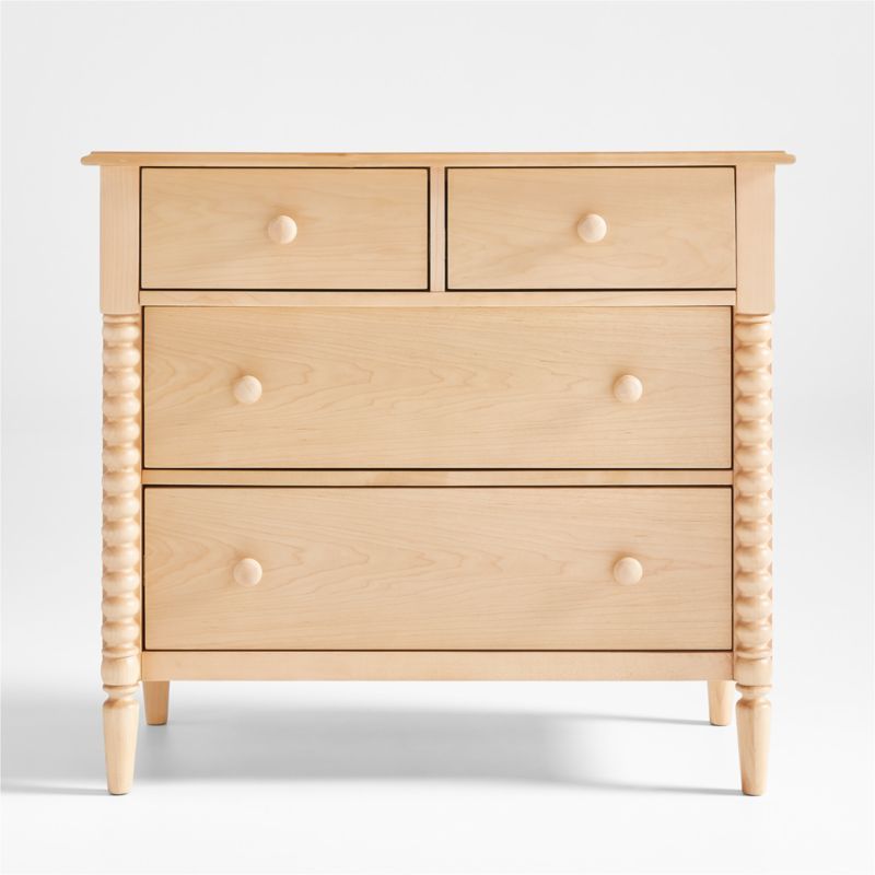 Jenny Lind 4-Drawer Maple Wood Spindle Kids Wood Dresser | Crate & Kids | Crate & Barrel