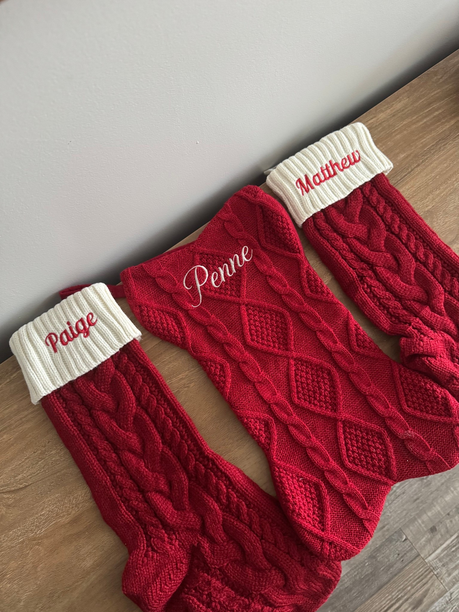 So incredibly happy with how our custom christmas stockings came out from Etsy these were custom embroidered and shipped fairly quickly. They’re both on sale right now!! 

#LTKhome #LTKwinter #LTKholiday