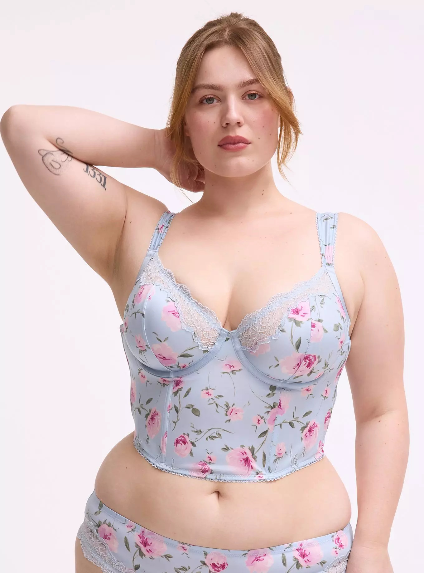 Printed Satin Bustier | Torrid (US & Canada)