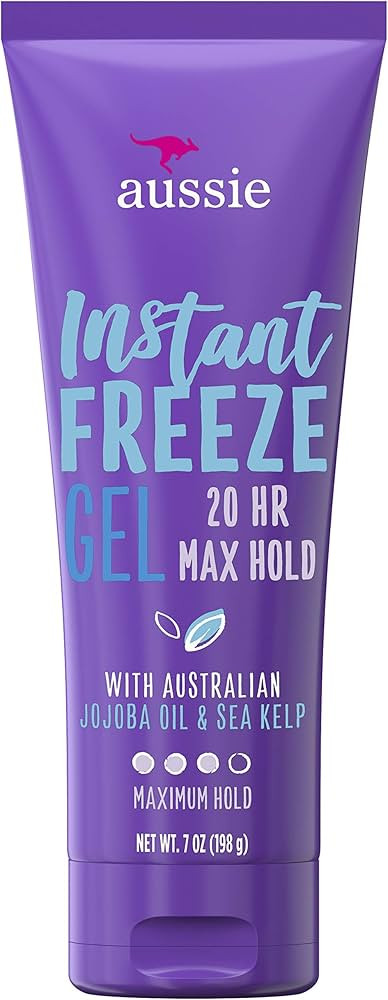 Aussie Instant Freeze Hair with Jojoba Oil & Sea Kelp Gel, 7.0 oz | Amazon (US)