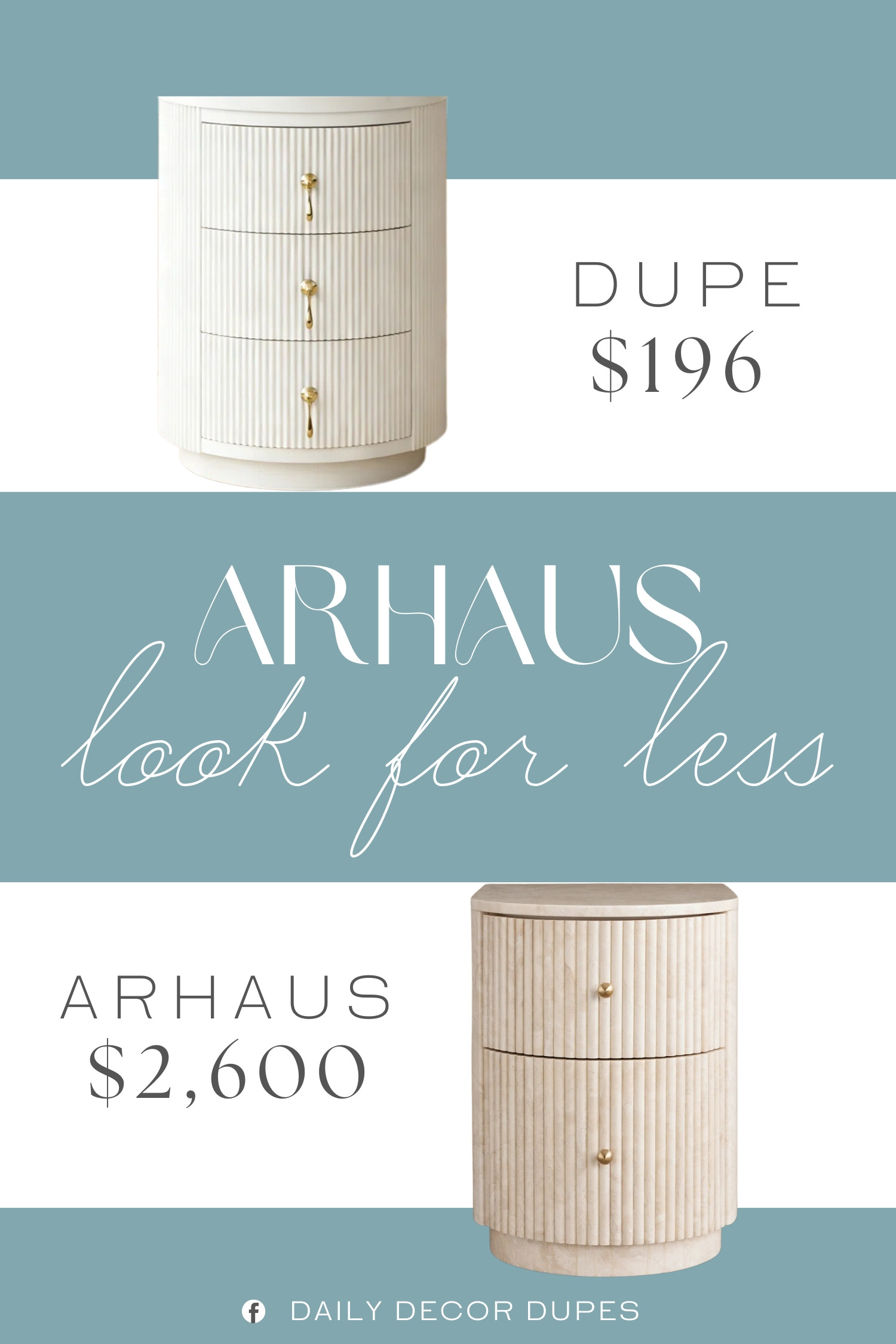 Inspired by Arhaus Reeded Stone Nightstand. Reeded Side Table. Round Bedside Table. Contemporary Modern Nightstand. Modern Storage Table. Round Accent Table. Fluted Bedroom Storage. Sculptural Bedside Table. Minimalist Nightstand. 

Home more affordable option find copy cat similar look for less budget friendly affordable cheap cheaper beautiful pretty. Clearance sale coupon code discount code promo code luxury lookalike look a like Inspo inspiration inspired by idea ideas Love like these? I share multiple every day in my FB group.
#arhausinspired #nightstand #bedsidetable #bedroomstorage #sidetable #accenttable #endtable #bedroominspo #furniturefinds 

 #LTKHome
