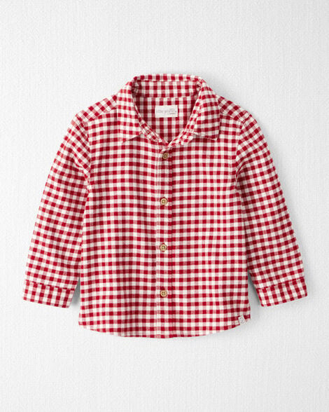 Toddler Boy Plaid Organic Cotton Button-Front Flannel Shirt | Carter's Inc