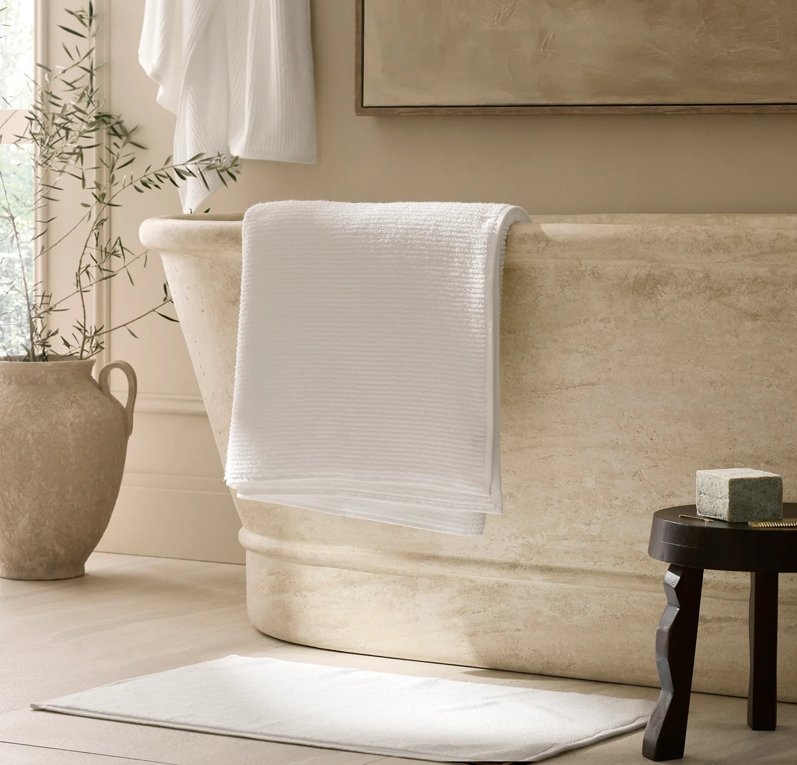 Turkish Ribbed Bath Sheet | Boll & Branch