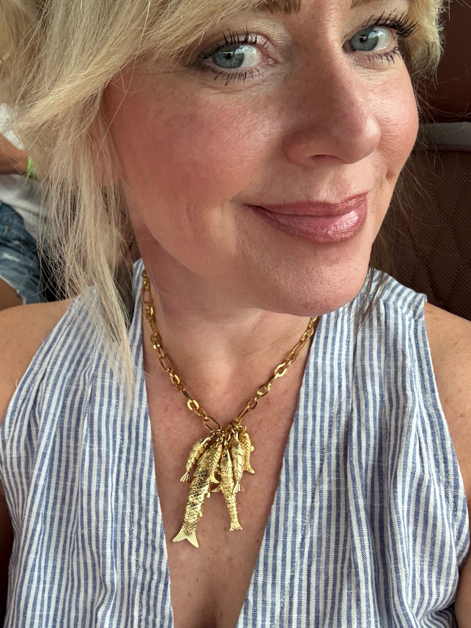 The prettiest gold fish necklace from @kcchicdesigns. Save with code MANDIE