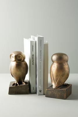 Wise Owl Book Ends | Anthropologie (US)