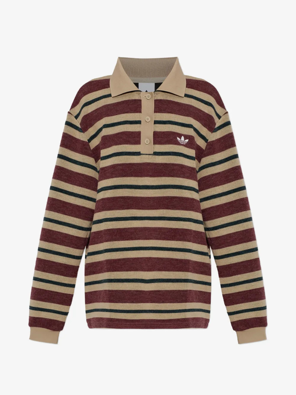 striped long-sleeve polo shirt | Farfetch Global