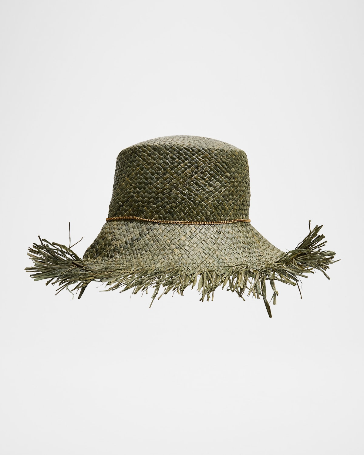 Jonah Frayed Raffia Bucket Hat | Neiman Marcus