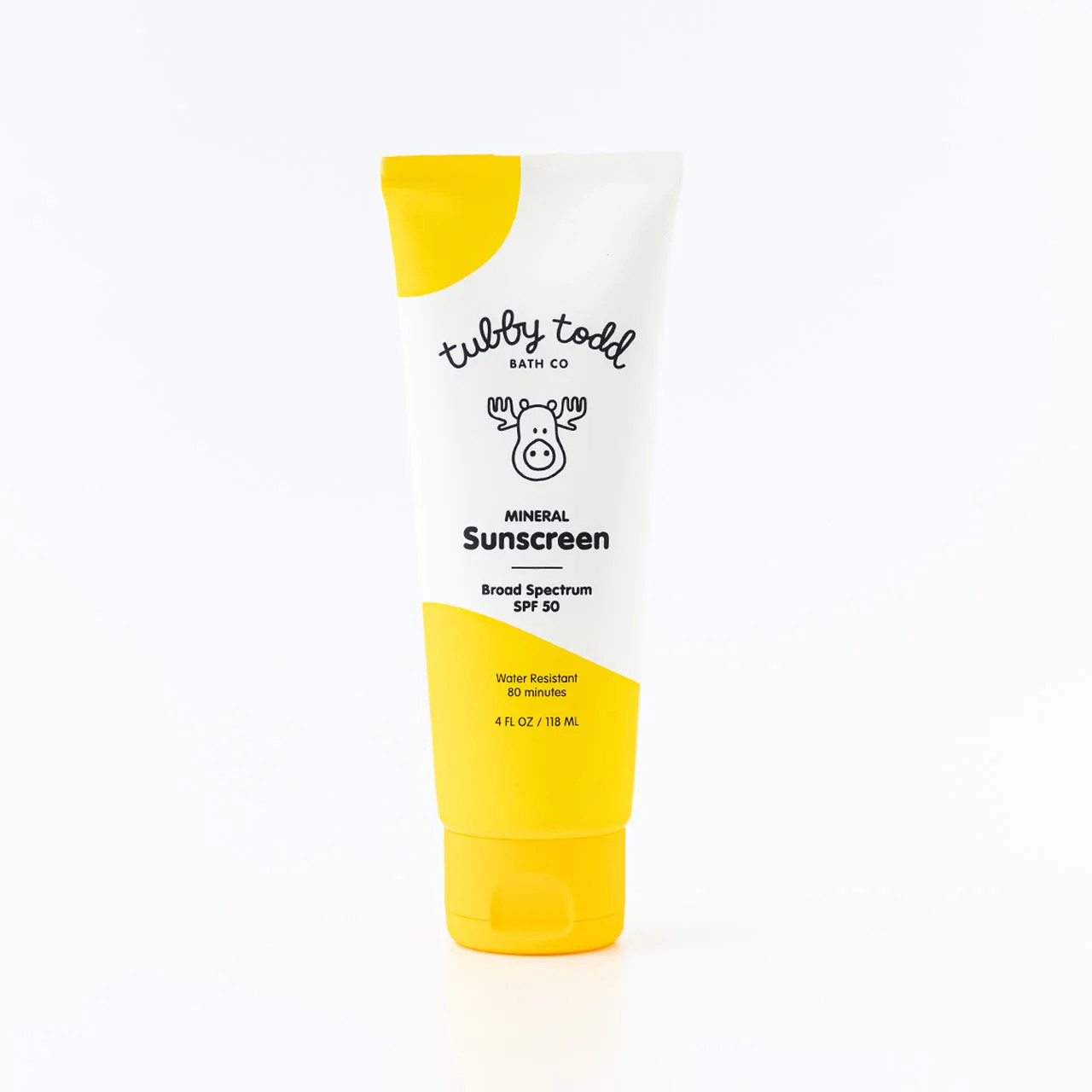 Mineral Sunscreen SPF 50 - Single Suncreen | Tubby Todd Bath Co.