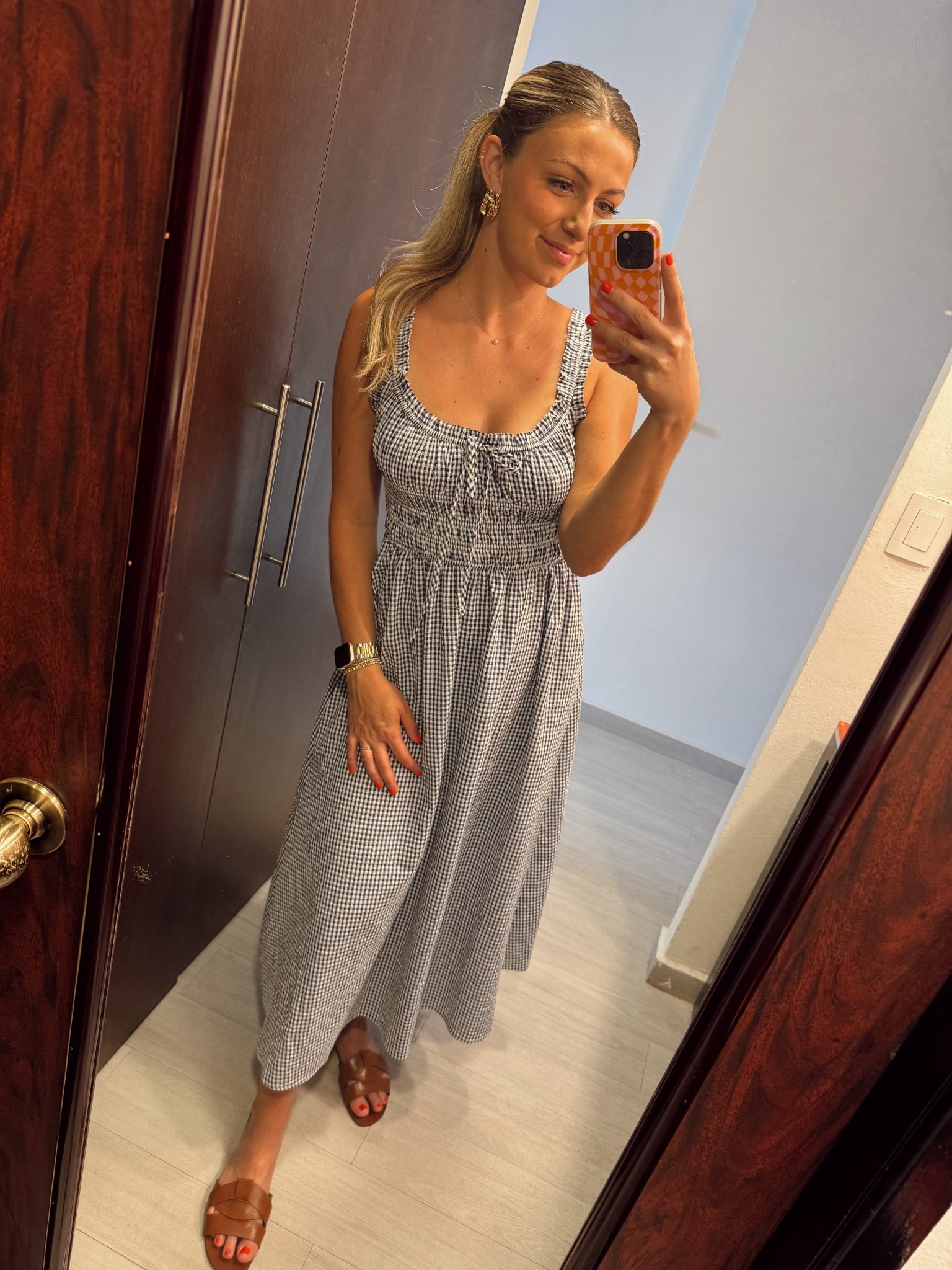 Summer dress! #mididress #ginghamdress