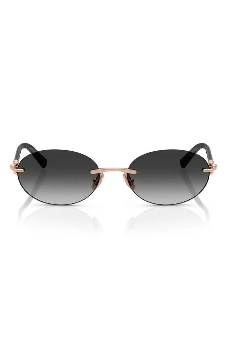 Tiffany & Co. 56mm Gradient Oval Sunglasses | Nordstrom | Nordstrom