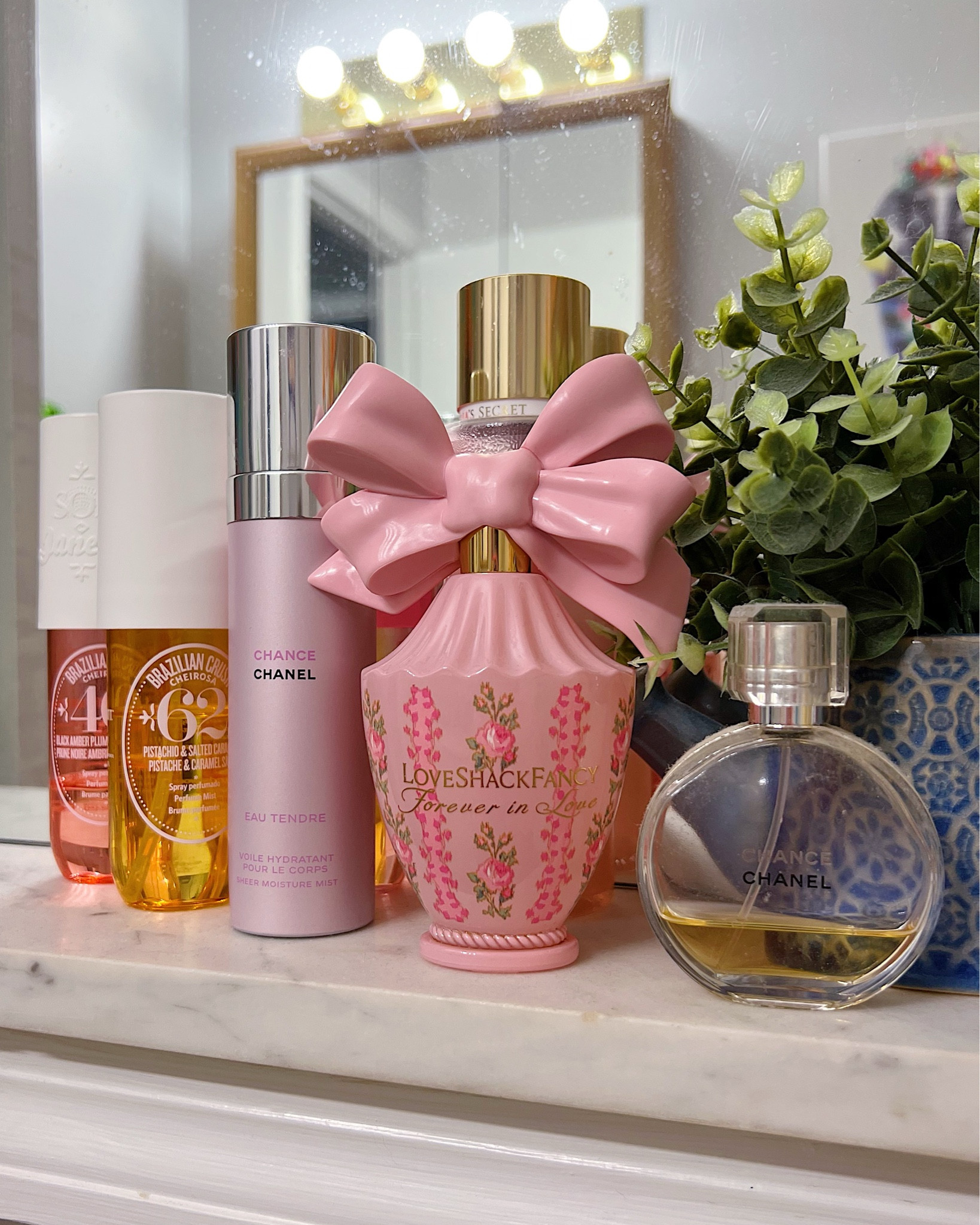 Favorite fragrances 🎀 LoveShackFancy, Chanel Chance, Sol de Janeiro 

#LTKbeauty