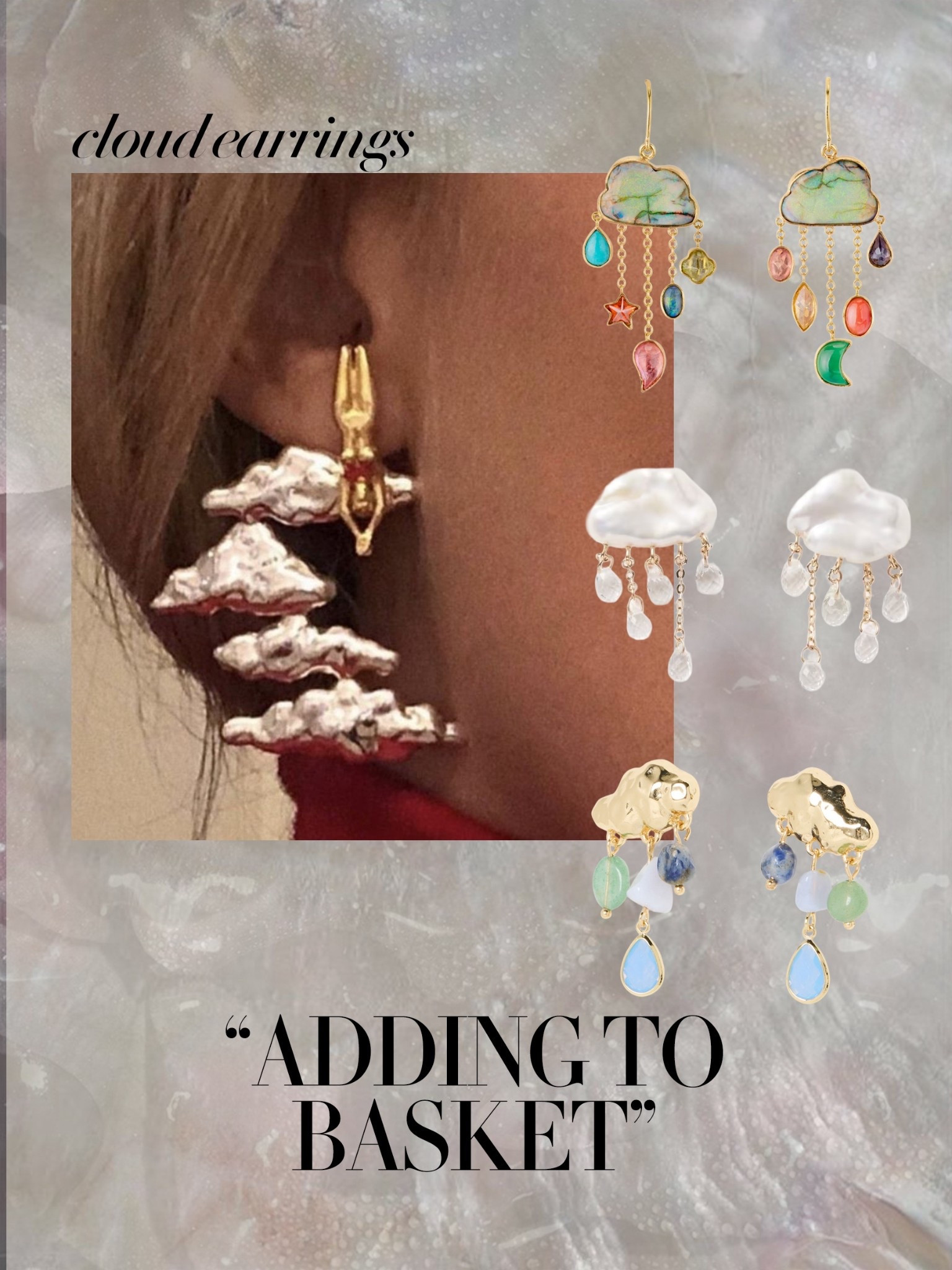 The softest statement.
These cloud earrings are light, dreamy, and I feel like they suit me and my ‘head in the clouds’ perfectly. ☁️
.
cloud earrings | sculptural statement earrings | quirky gold jewellery | summer accessories | whimsical earrings | dopamine dressing jewellery | adding to basket edit 

#LTKgiftguide #LTKsummer #LTKstyletip