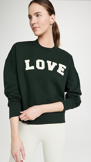 French Terry Love Crewneck Sweatshirt | Shopbop