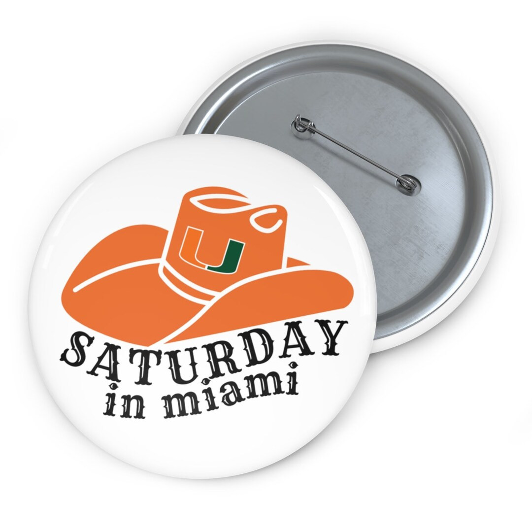 Saturday in Miami Tailgate Button Game Day Accessories - Etsy | Etsy (US)