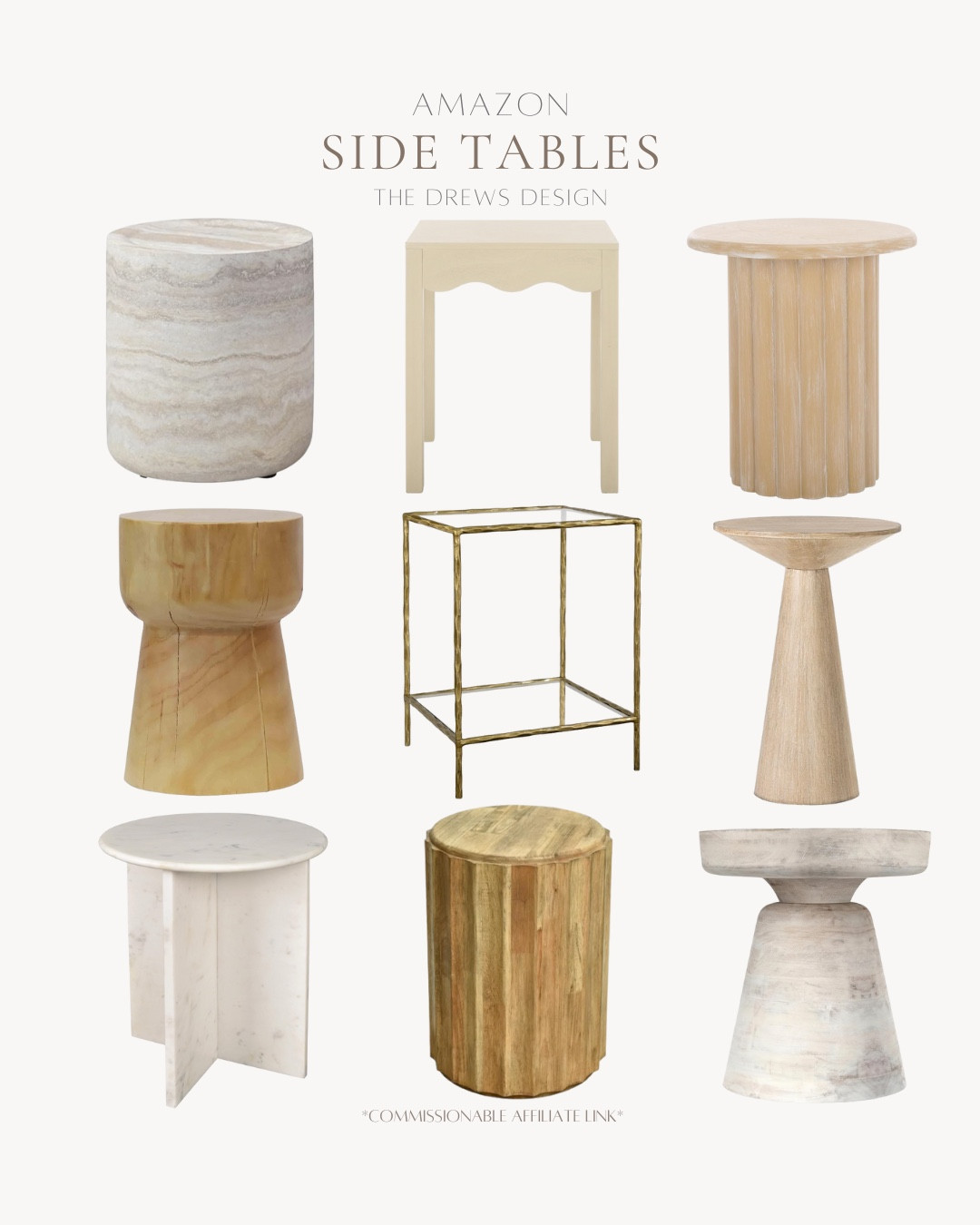 Love these side tables to refresh a space!

Spring refresh, looks for less, home decor, home accents 

#LTKvlog #LTKSaleAlert #LTKHome