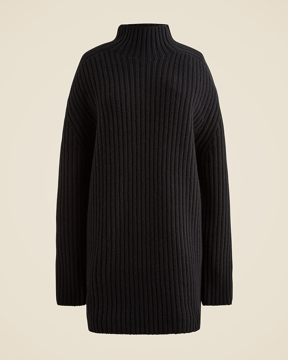 Ribbed turtleneck mini sweater-dress in vintage wool | J. Crew US