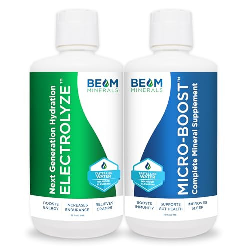 BEAM Minerals Micro-Boost and Electrolyze Advanced Set | Advanced Electrolyte & Micronutrient Support | 100% Bioavailable, Ionized Format | Amazon (US)