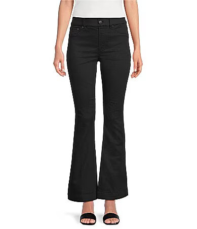 Spanx Pull-On High Rise Flare Leg Denim Jeans - S | Dillard's