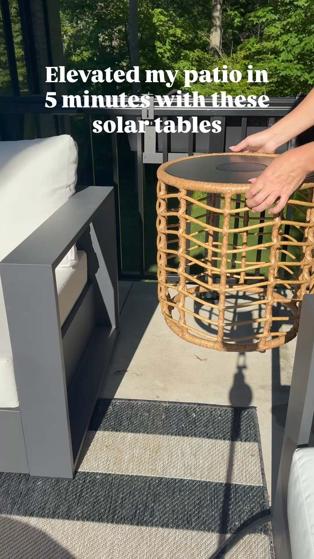 #ad @Wayfair  Check out these solar light outdoor tables that gave my patio a nighttime vibe. #Wayfair #WayfairPartner #outdoors #wishyouwerehere

#LTKSaleAlert #LTKHome #LTKSeasonal