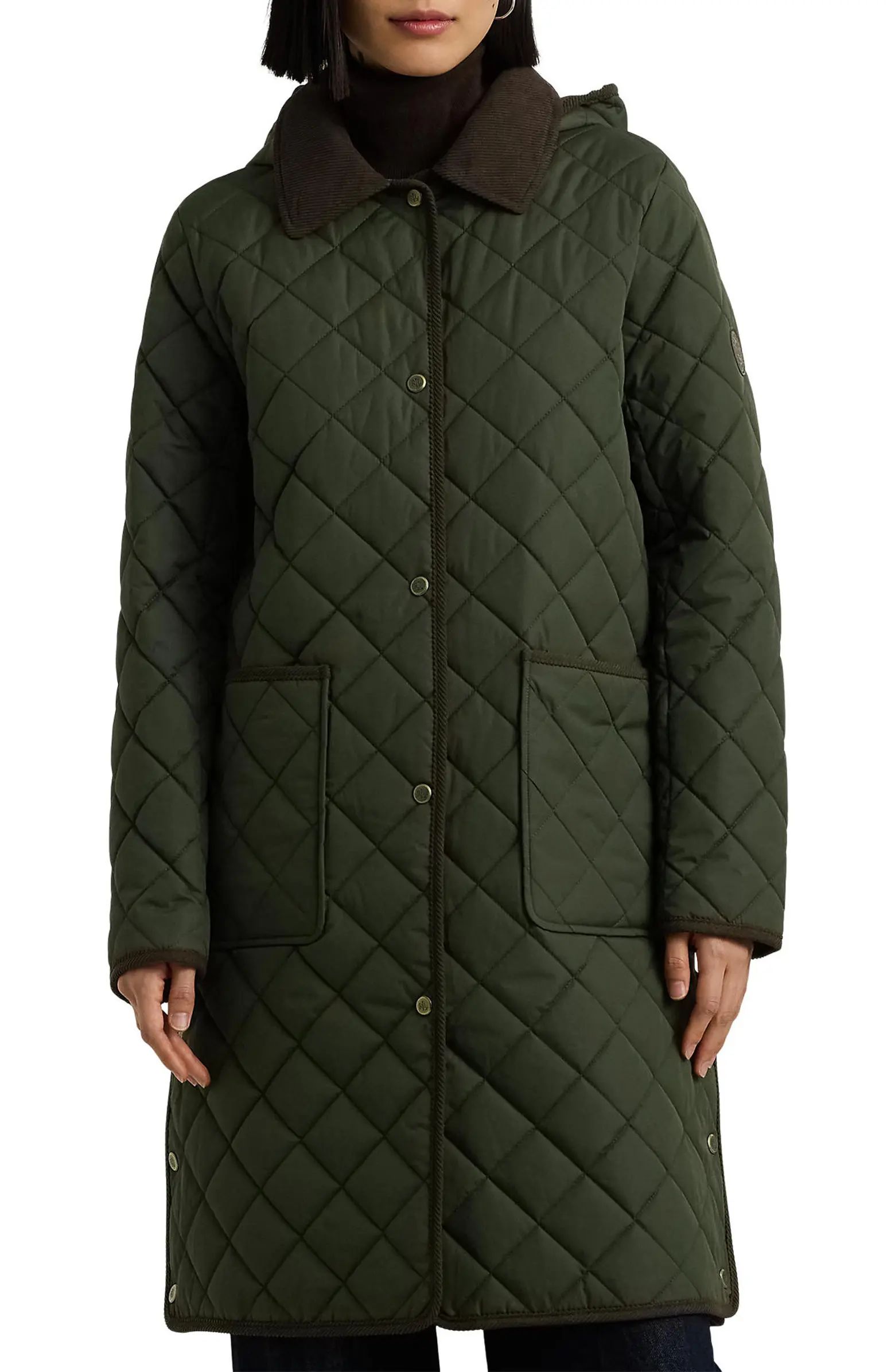 Hooded Longline Quilted Jacket | Nordstrom