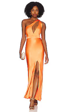 Bardot Ambroise One Shoulder Dress in Orange from Revolve.com | Revolve Clothing (Global)