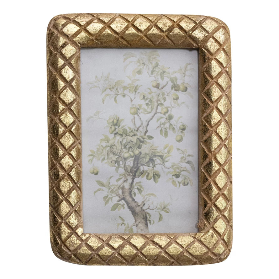 Gold Framed Mango Wood Photo Frame | Ama La Vita