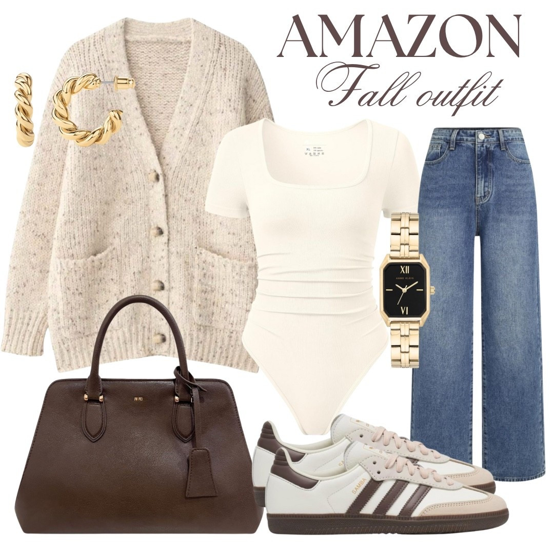 Amazon fall outfit, amazon cardigan, amazon adidas shoes, amazon jeans, work wear outfit 

#LTKWorkwear #LTKSeasonal #LTKFindsUnder100