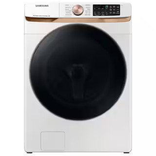 5 cu. ft. Extra Large Capacity Smart Front Load Washer in Ivory White with Super Speed Wash and Steam | The Home Depot