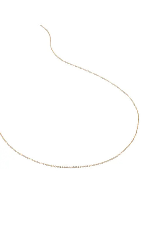 Monica Vinader Super Fine Chain Necklace in 14K Solid Gold at Nordstrom | Nordstrom