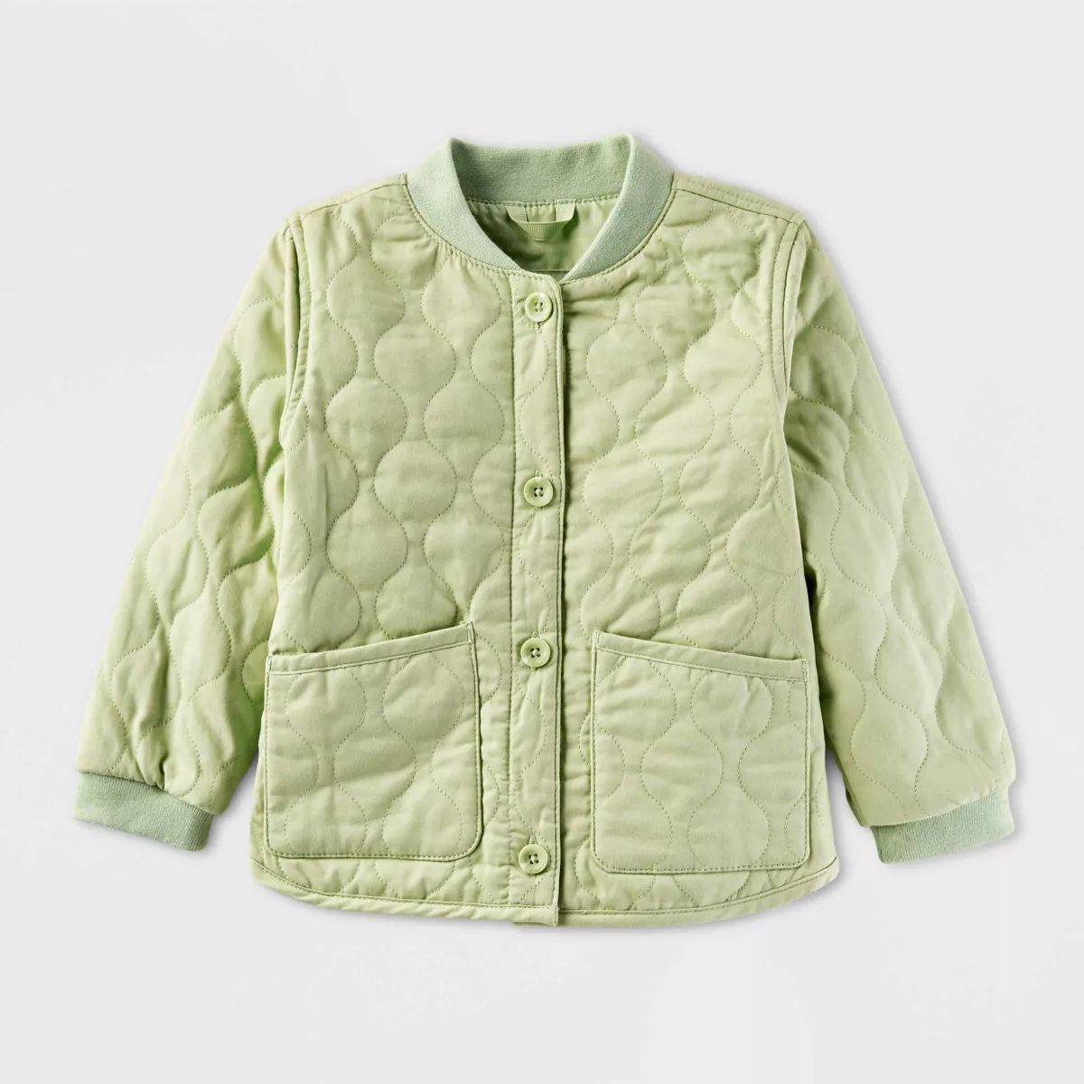 Toddler Quilted Bomber Jacket - Cat & Jack™ Green | Target