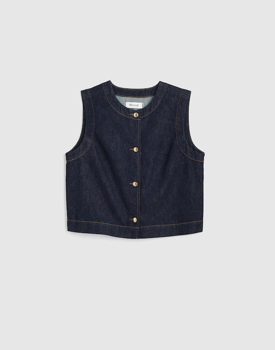 Denim Shell Vest Top | Madewell