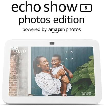 Echo Show 8 Photo Frame Edition | Powered by Amazon Photos | 6-Months PhotosPlus included w/ auto... | Amazon (US)