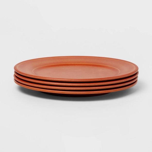 10.5" 4pk Melamine Lancashire Dinner Plates Pink - Threshold™ | Target
