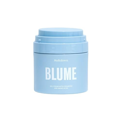 Blume Meltdown Gel Face Moisturizer for Acne Prone Skin - Oil Free Facial Moisturizer with Niacinamide & Centella to Even Skin Tone - 72-Hour Hydration Face Cream with Ceramides & Squalane (1.7 oz) | Amazon (US)