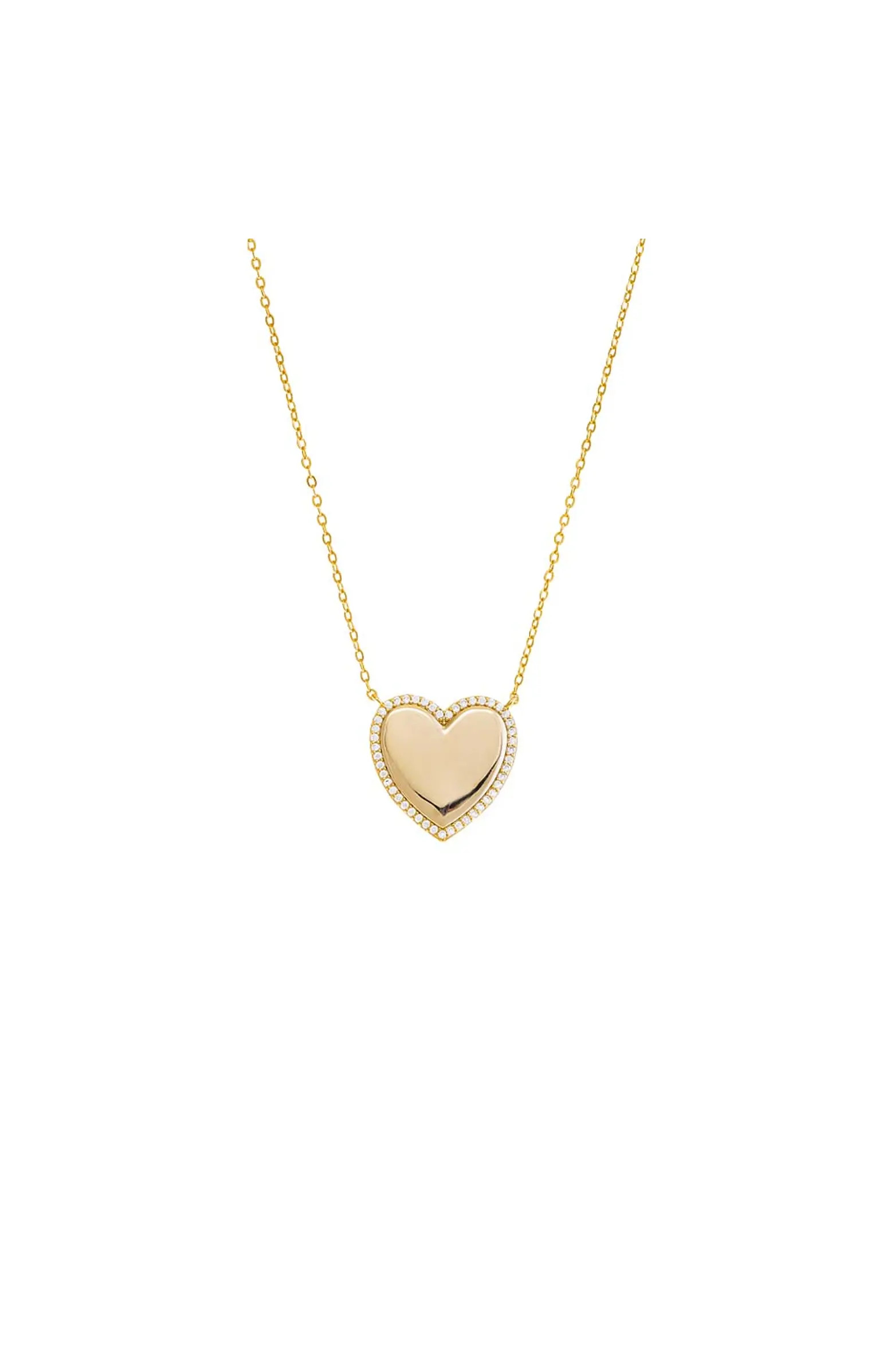 Pave Outlined Heart Necklace | Nordstrom