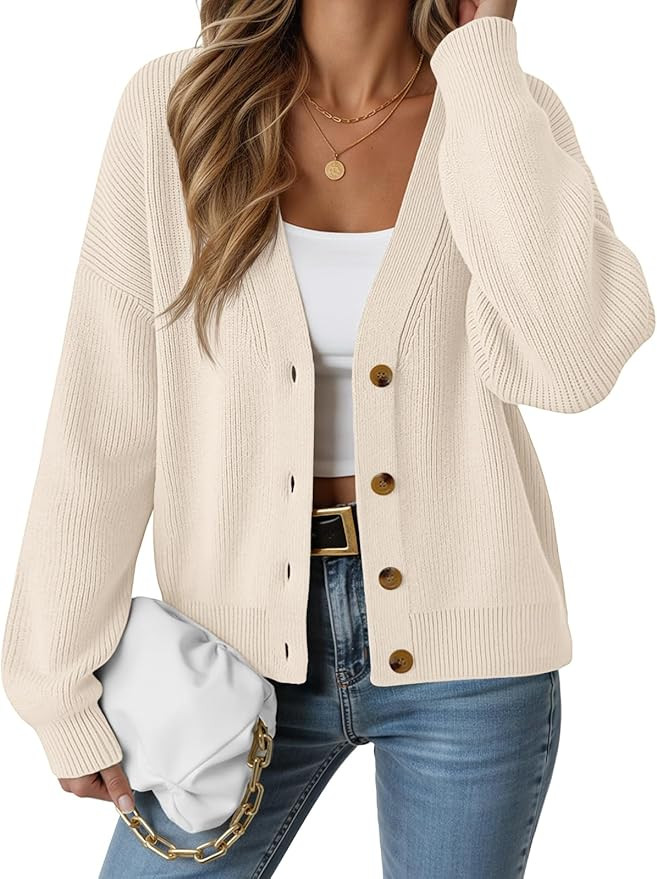 LILLUSORY Cardigan Sweaters for Women 2025 Fall Fashion Oversized Lightweight Sweater Knit Work C... | Amazon (US)