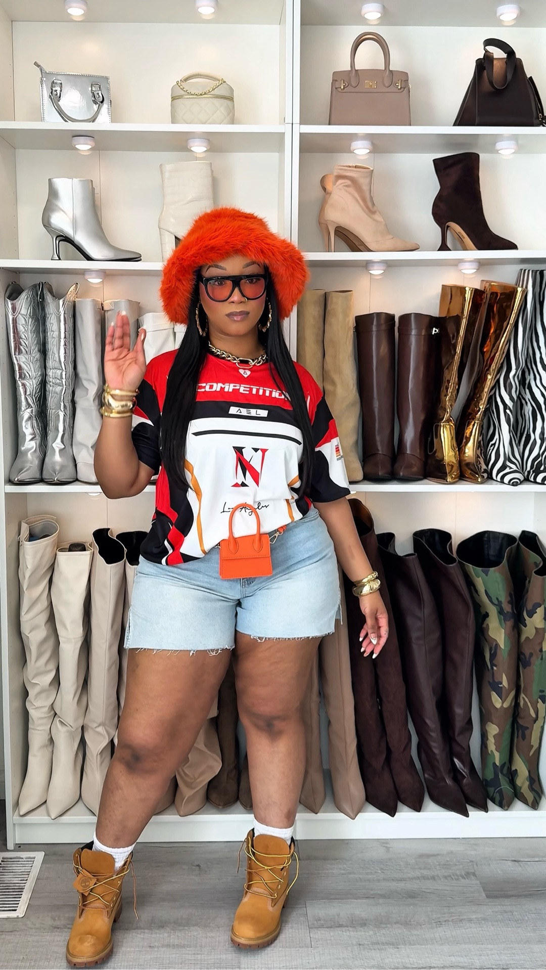 
Hey Beauties 🩷

I’m back again with another Card B tour outfit Inspo around Bodega Baddie. I did a lot of reading and research- not just for the inspiration looks but also what you guys were looking for. I intentionally chose a look centered around Timberlands because they just belong in a bodega. And also, I know you guys are aiming for comfort 😉 

Top Large
Shorts 1X


#LTKMidsize #LTKootd #LTKFestival