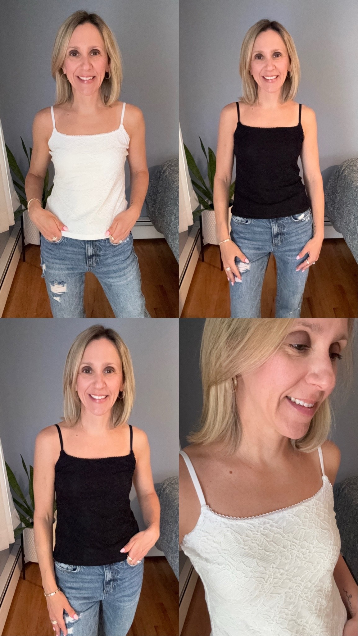 Two tanks, endless outfits 🤍🖤

The kind of basics that actually do the work—soft, flattering, and easy to dress up or down. Throw on denim, add a little jewelry, and you’re instantly put together without even trying.

If you’ve been looking for that perfect go-to tank… this is it.

Which one are you reaching for first—white or black? 👇

#LTKgrwm #LTKootd #LTKmomlife