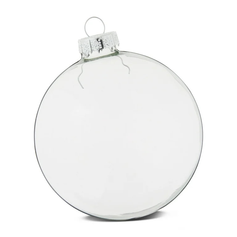 6-Count Clear Glass Ball Christmas Ornaments, by Holiday Time - Walmart.com | Walmart (US)
