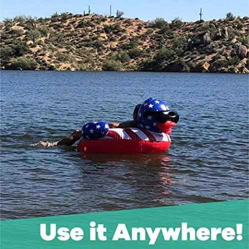 GAME 51418-BB Derby Duck Stars & Stripes, Large, Holds Up to 250 Pounds Pool Float, Multi | Amazon (US)