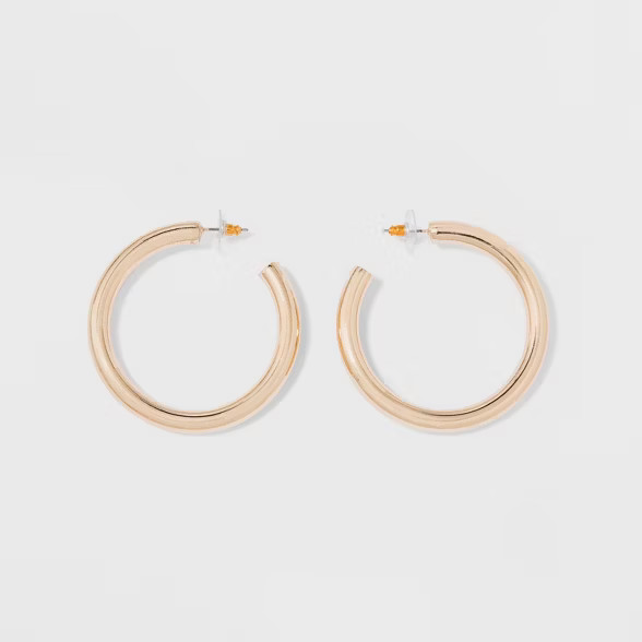 Thick Hoop Earrings - A New Day™ | Target